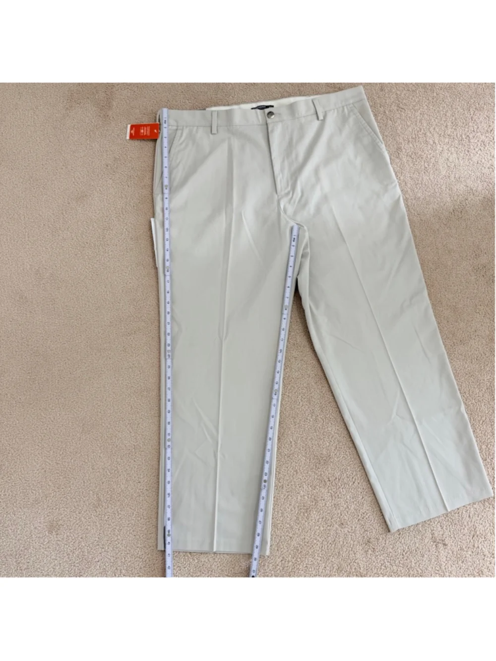 Dockers Classic Fit Flat Front Chino Khaki Pants Men's Beige Size 40/30